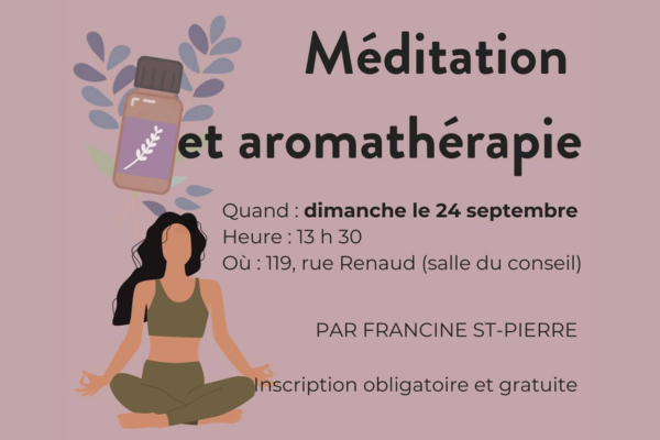 Méditation et Aromathérapie
